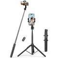 Lazda asmenukei (selfie stick) - trikojis stovas su LED lempa ir nuimamu Bluetooth mygtuku Ugreen LP586